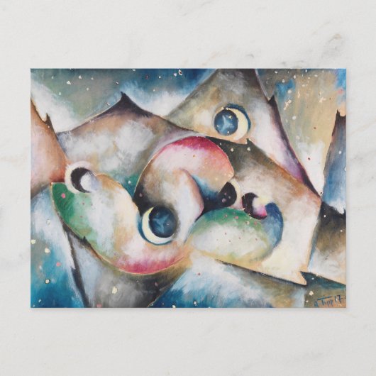 Carte Postale Schlafende Gestaltenin Nachflicher par Arnold Topp (Devant)