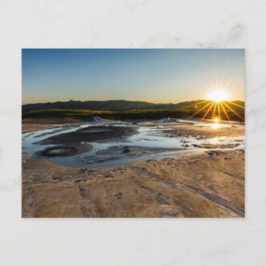 Carte Postale Schlammvulkane von Berca Rumänien (Devant)