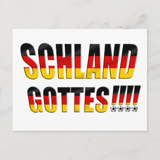 Carte Postale Schland Gottes - Fussball Deutschland
