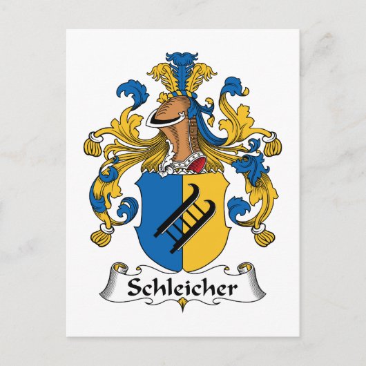 Carte Postale Schleicher Family Crest (Devant)
