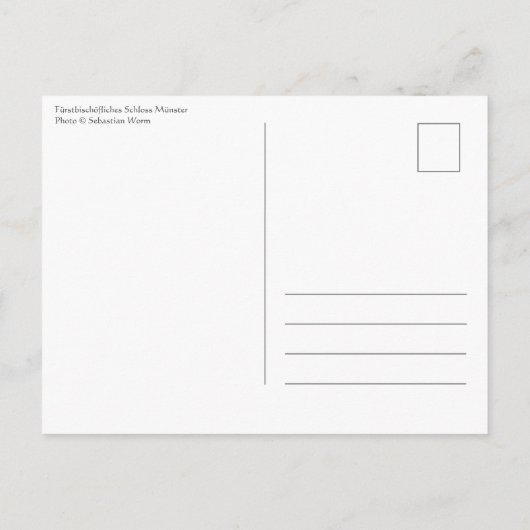 Carte Postale Schloss Münster (Dos)