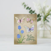 Carte Postale Schmetterlinge vintage (Debout devant)