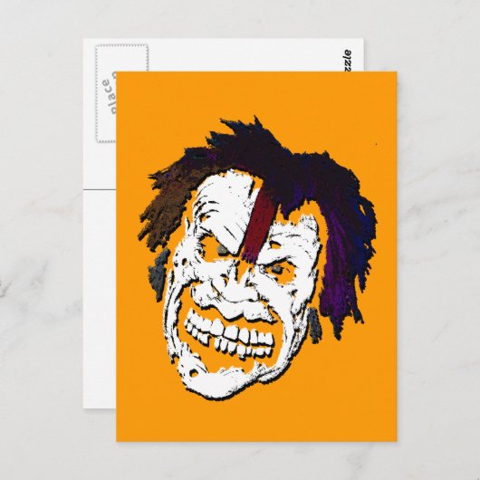 Carte Postale schmile ! : zombie (Devant / Derrière)