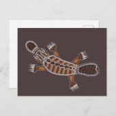 Carte Postale Schnabeltier Oder Platypus (Devant / Derrière)