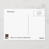 Carte postale Schnauzer (Dos)
