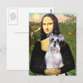 Carte Postale Schnauzer 2N - Mona LIsa (Devant / Derrière)