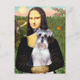 Carte Postale Schnauzer 2N - Mona LIsa