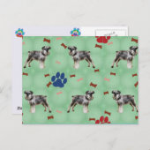 Carte Postale Schnauzer Art (Devant / Derrière)