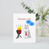 Carte postale Schnauzer Dad (Debout devant)