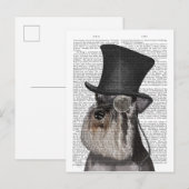 Carte Postale Schnauzer, Hound officiel et Casquette (Devant / Derrière)
