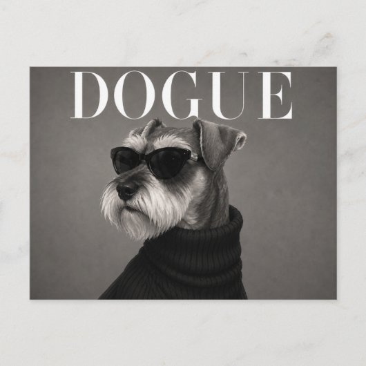 Carte Postale Schnauzer miniature de luxe (Devant)