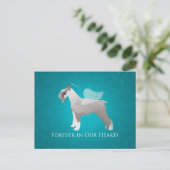 Carte Postale Schnauzer Pet Memorial Design (Debout devant)