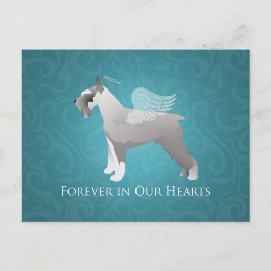 Carte Postale Schnauzer Pet Memorial Design (Devant)
