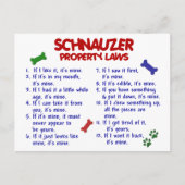 Carte Postale SCHNAUZER, propriété Lois 2 (Devant)