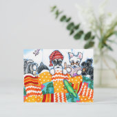 Carte Postale Schnauzers Et Snoozes (Debout devant)