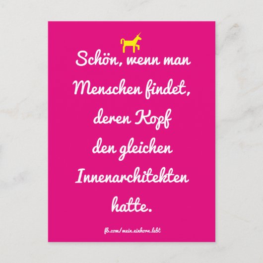 Carte Postale Schön, Wenn man Menschen wie dich findet. (Devant)