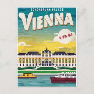 Carte Postale schönbrunn palais vienna vintage