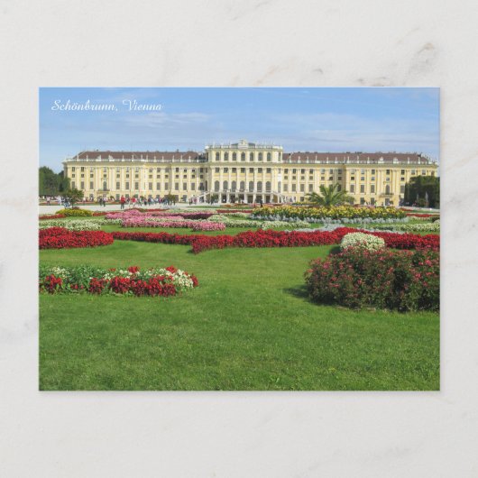 Carte Postale Schönbrunn, Vienne (Devant)