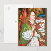 Carte Postale Schongauer Annonciation angel CC1184 Orlier autel (Devant / Derrière)