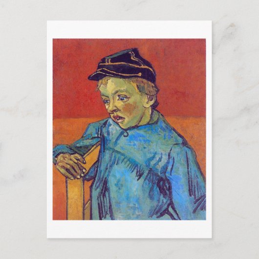 Carte Postale Schoolboy (Camille Roulin), Van Gogh Art (Devant)