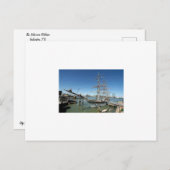 Carte Postale Schooner Melissa à Galveston, TX (Devant / Derrière)