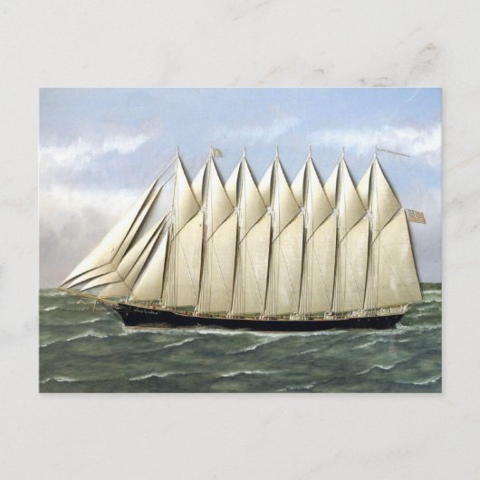 Carte Postale Schooner Thomas W Lawson 1900 (Devant)