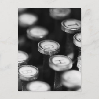 Carte Postale Schreibmaschinentasten