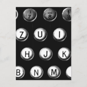 Carte Postale Schreibmaschinentasten