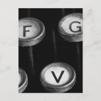 Carte Postale Schreibmaschinentasten