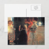 Carte Postale Schubert au piano de Gustav Klimt (Devant / Derrière)