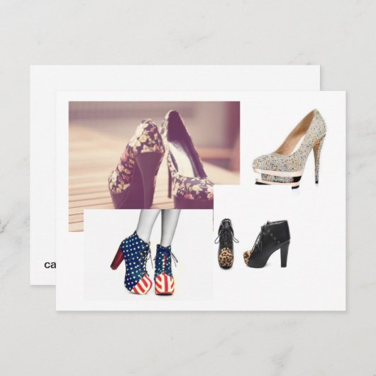 Carte Postale schuh Postkarte (Devant / Derrière)