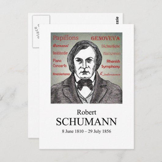 Carte Postale Schumann (Devant / Derrière)