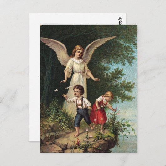 Carte Postale Schutzengel am Abhang 1 (Devant / Derrière)