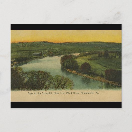 Carte Postale Schuylkill River de Phoenixville PA (Devant)
