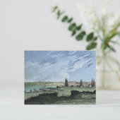 Carte Postale Schuylkill River Philadelphia 1827 Pont couvert (Debout devant)