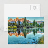 Carte Postale Schwabacher's Landing and Beaver Pond (Devant / Derrière)