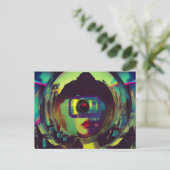 Carte Postale Sci-fi Femme Camera Abstraite (Debout devant)