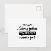 Carte Postale Sci-Fi Science Fiction Espace Ufo Alien Idée Cadea (Devant / Derrière)