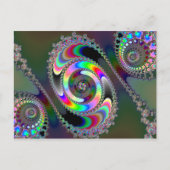 Carte Postale scie à chaîne - fractale (Devant)