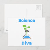 Carte Postale Science ( Biologie ) Diva (Devant / Derrière)