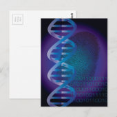 Carte Postale Science d'empreinte ADN (Devant / Derrière)