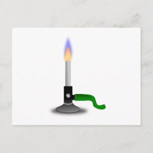 Carte Postale Science et chimie Bunsen Burner