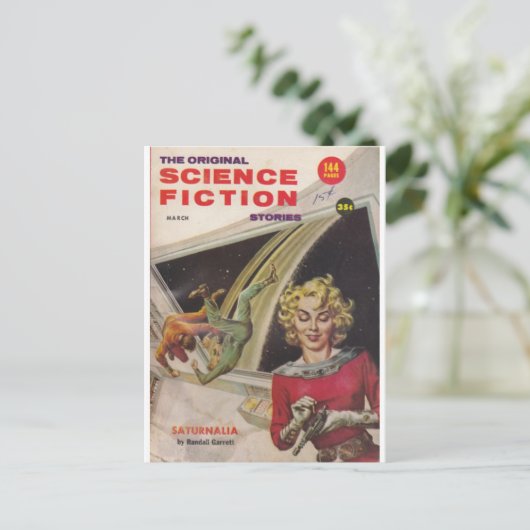 Carte Postale science-fiction originale 4 (Debout devant)