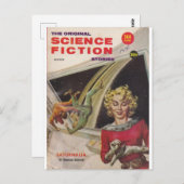 Carte Postale science-fiction originale 4 (Devant / Derrière)