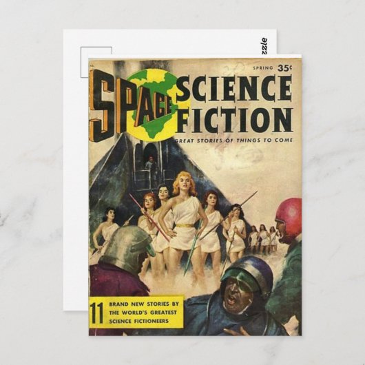 Carte Postale Science-fiction spatiale 1 (Devant / Derrière)