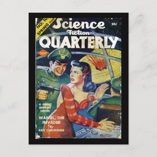 Carte Postale Science-fiction trimestriel printemps 1942_Pulp Ar (Devant)