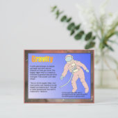 Carte Postale Science, gravité (Debout devant)