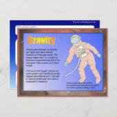 Carte Postale Science, gravité (Devant / Derrière)