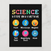 Carte Postale Science keeps you curious (Devant)