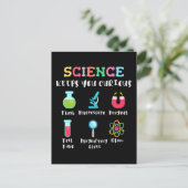 Carte Postale Science keeps you curious (Debout devant)